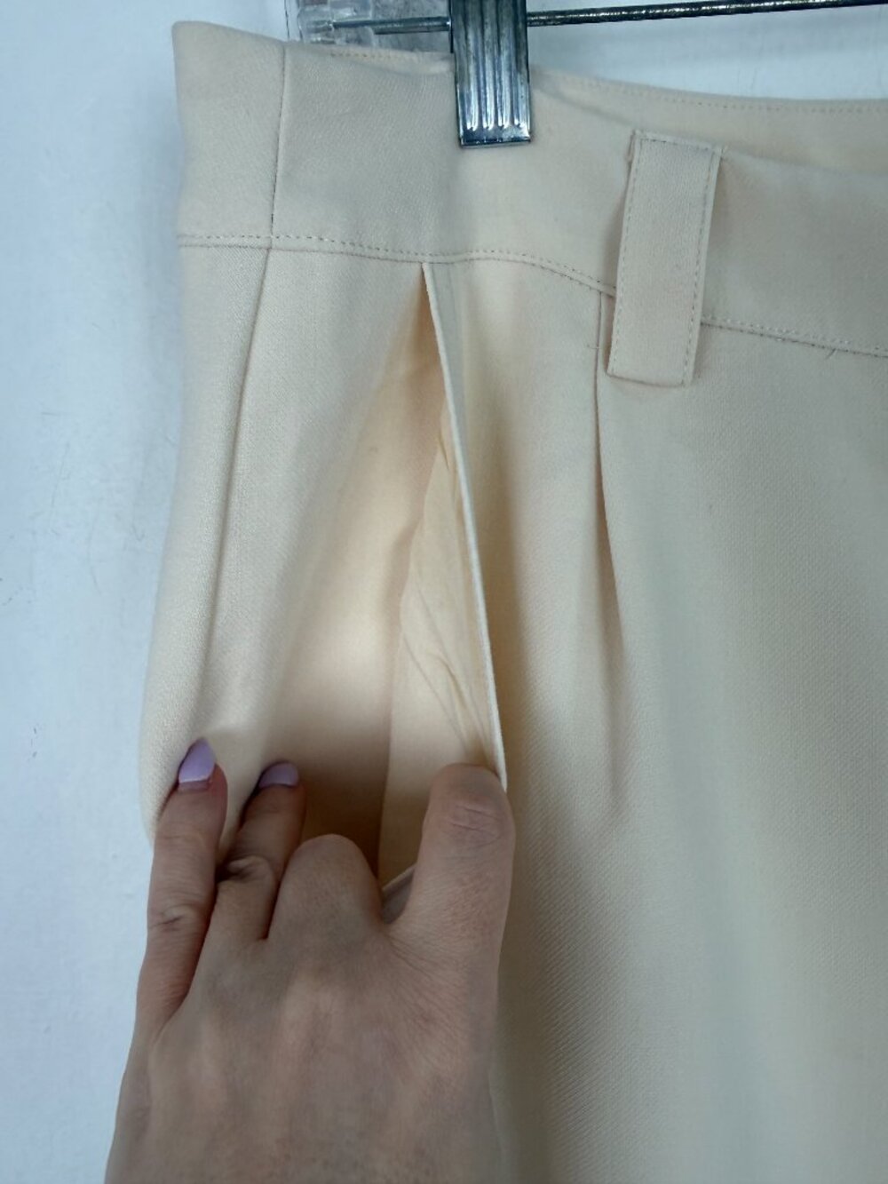 NWT DISSH Willa Cream Cargo Pant High Rise Wide Leg US Size 12 NEW - Picture 7 of 11